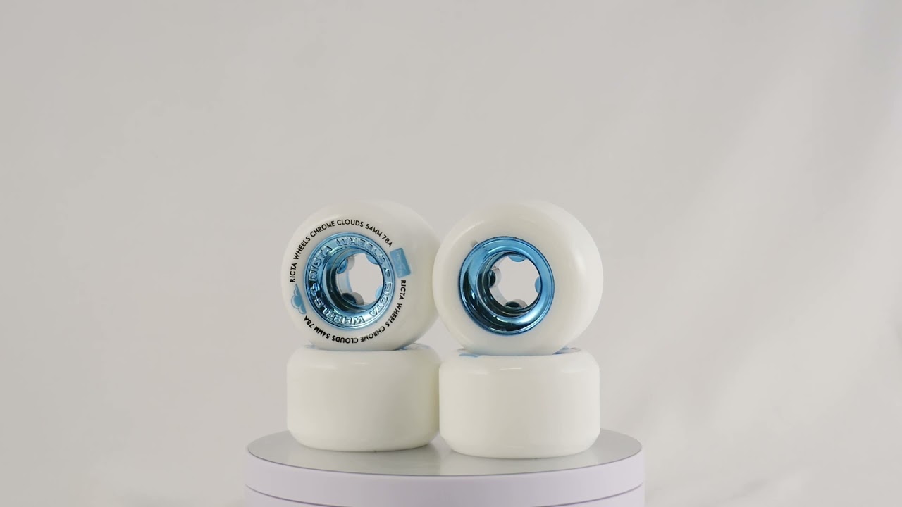 RICTA CHROME CLOUDS 78A WHEELS BLUE 54MM