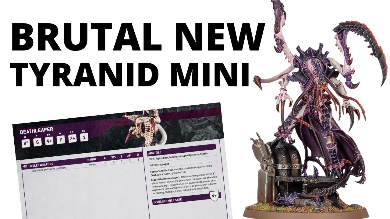 New Tyranid Deathleaper! NEW MODEL and NEW RULES Reviewed