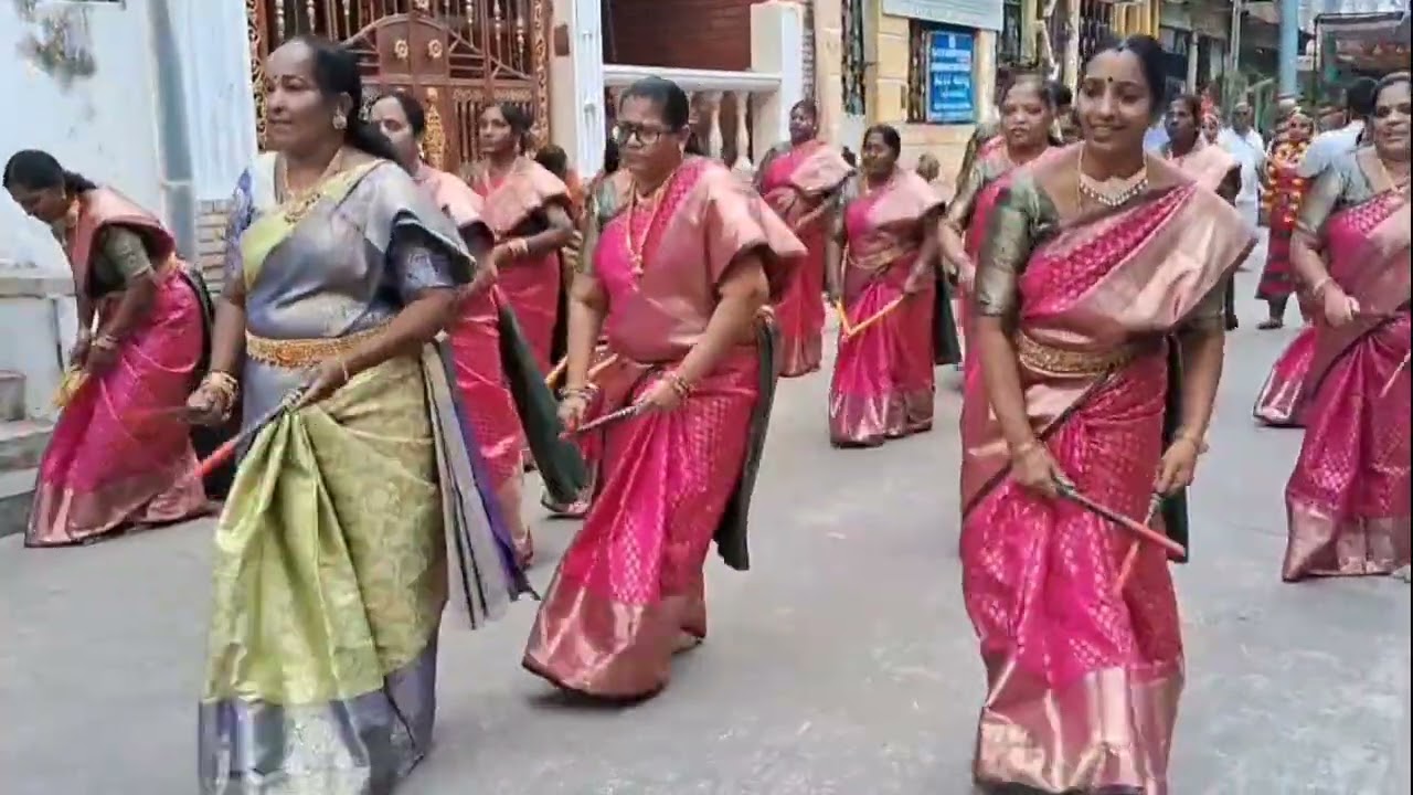 25-1-26 రాధా సప్తమి తిరుపతిలో కోదండ రామరాజునేయుల గుడిలో కోలాటం