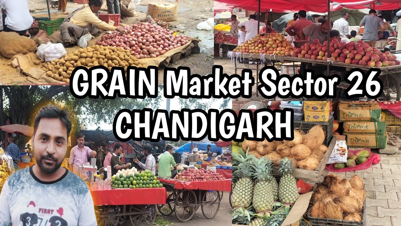 Chandigarh sector 26 Mandi || grain market