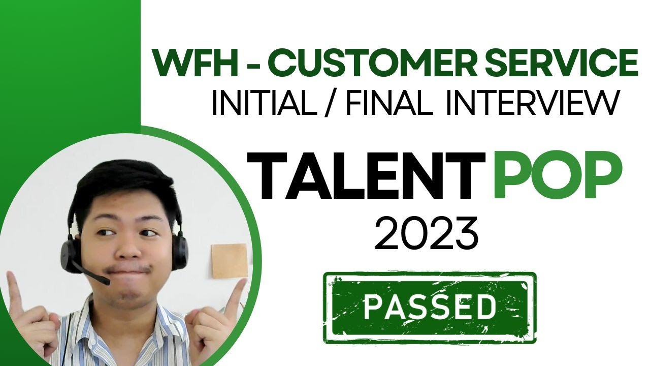 I Passed TalentPop Initial and Final Interview 2023 😱 |  WFH Customer Service | This is Fred TV