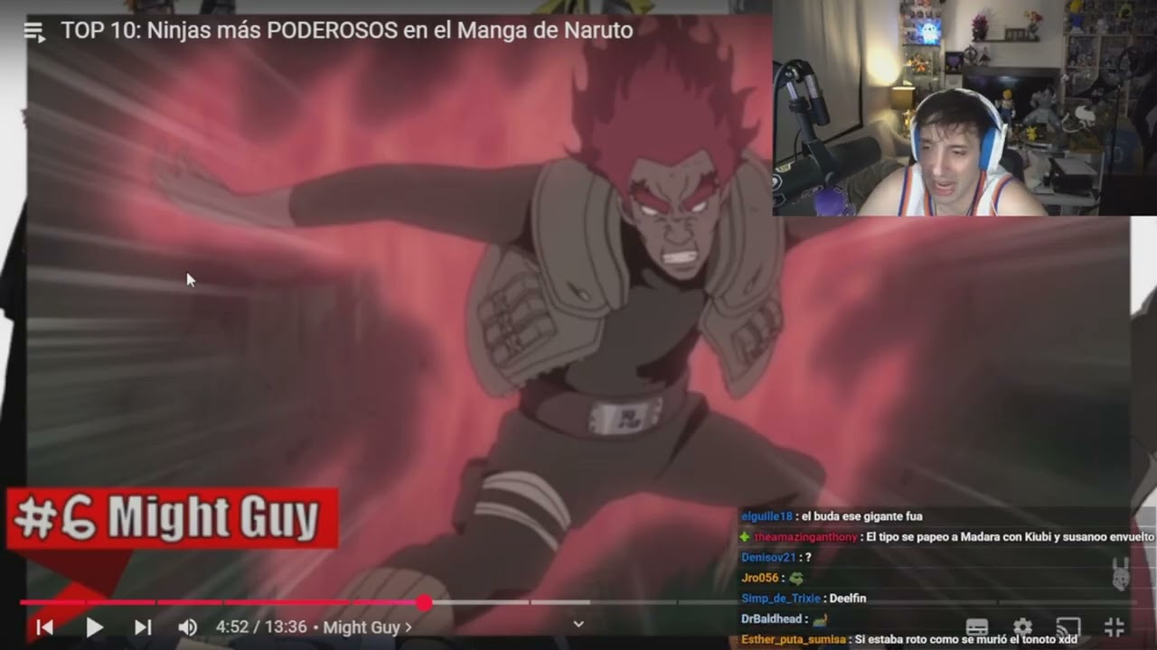GUIBEL REACCIONA A LOS NINJAS MAS PODEROSOS DE NARUTO
