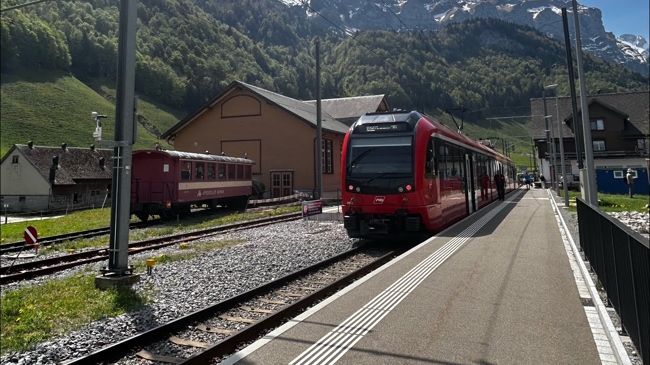 Mit der S23 von Gossau nach Wasserauen der Appenzeller Bahnen