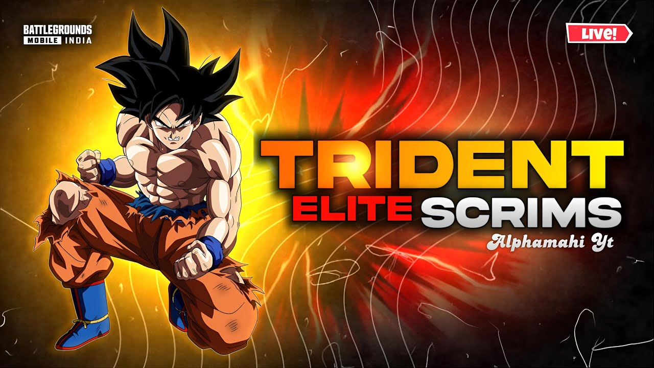 TRIDENT ELITE SCRIMS BGMI 300SUBS GOAL  