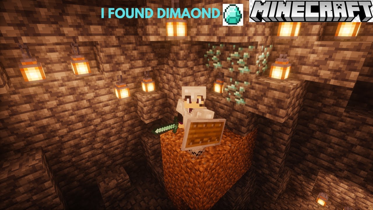 REALLY I FOUND DIAMONDS AGAIN IN MINCRAFT#minecraft