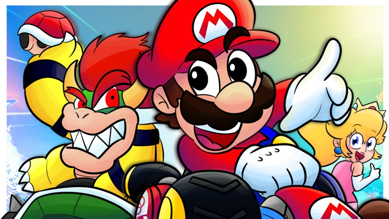RACE TO FIRST PLACE! | Mario Kart World Animation