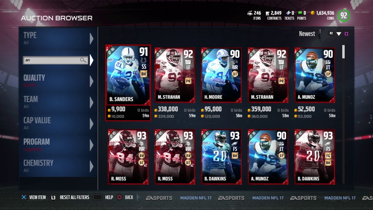 Madden 17: SNIPE BOB SANDERS