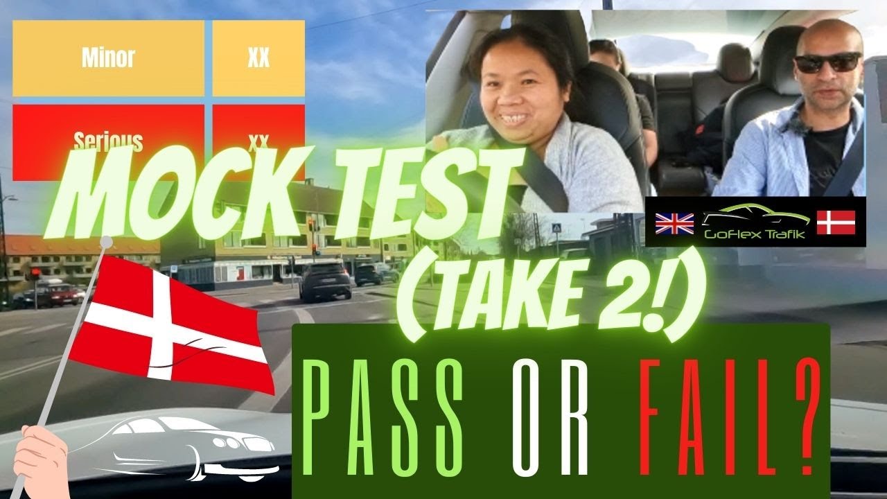 Ep. 5 - Take 2! Evaluerende praktiskprøve/køreprøve - Mock Driving Test - Kastrup, Copenhagen