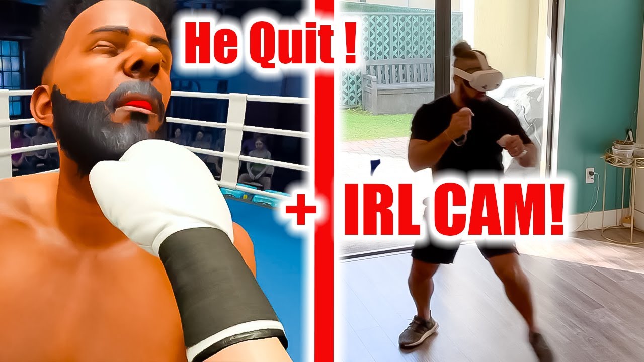 Rage Quitting from getting outboxed in Thrill Of The Fight 2 (VR Boxing Game)
