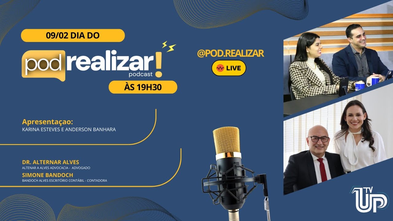 Dr. Altenar Alves e Simone Bandoch, Advogado e Contadora - PodRealizar #151