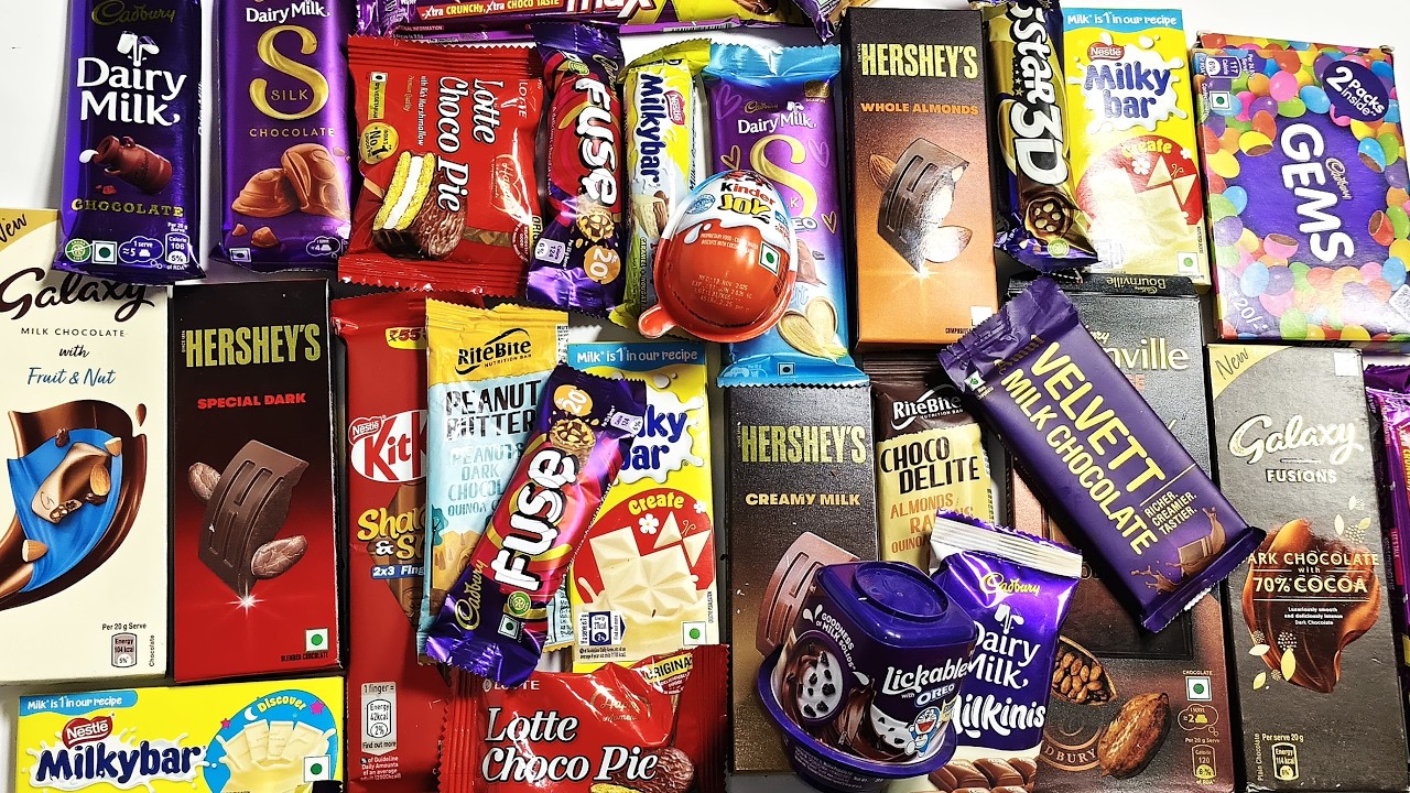 Varieties of chocolates | ASMR video | Sweetness