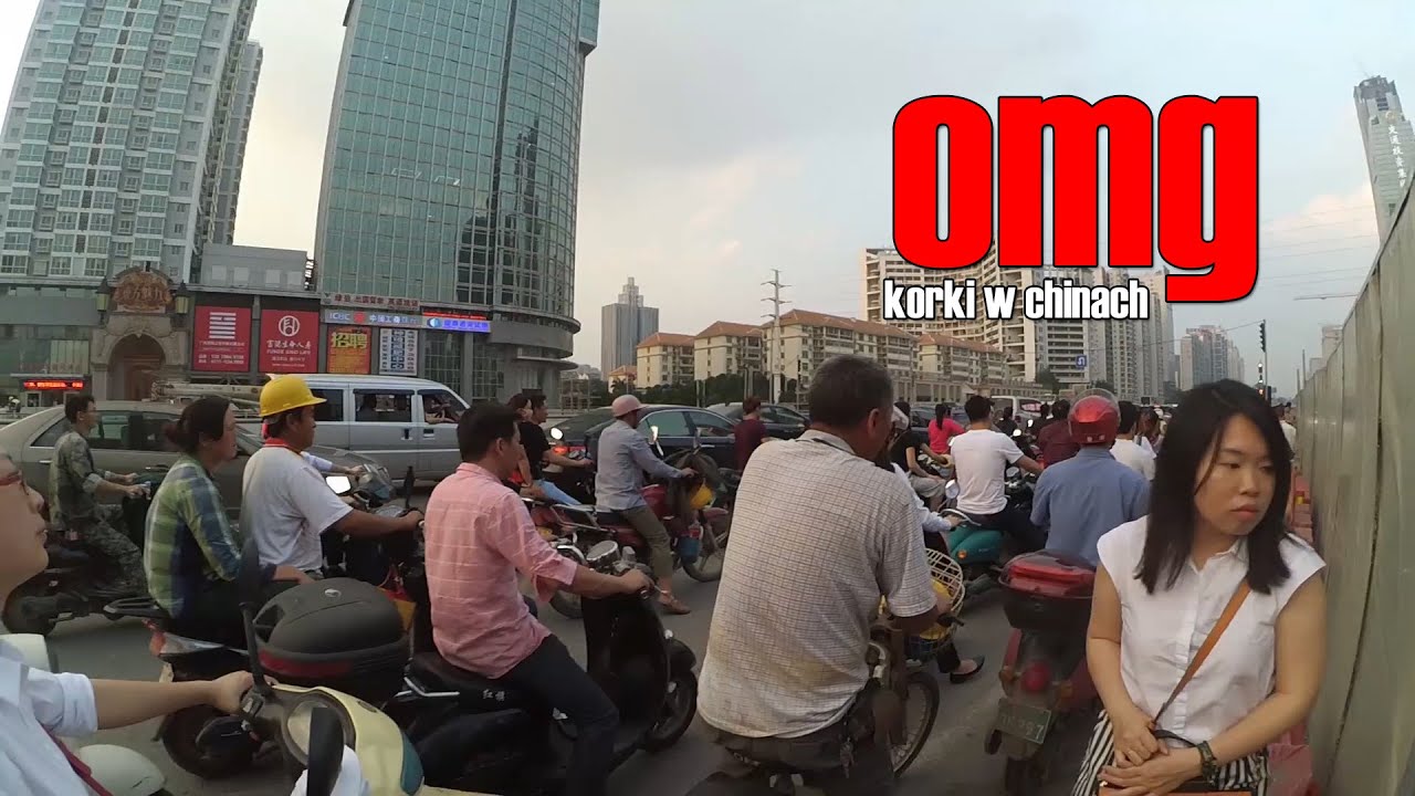 Okropne korki uliczne w Chinach
