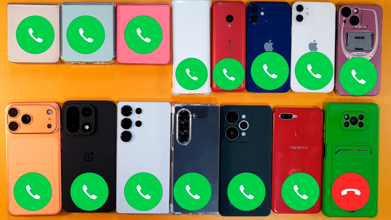 IPHONE 17 PRO MAX SAMSUNGZ FLIP 7 ONEPLUS 15 NOKIA 150 SAMSUNG S25 ULTRA Угадай, кто входящий вызов