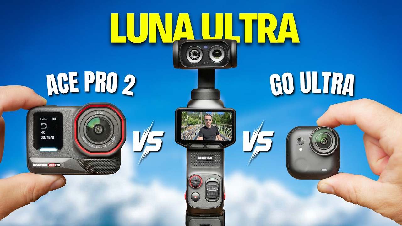 Insta360 Luna Ultra против GO Ultra против Ace Pro 2: что выбрать?