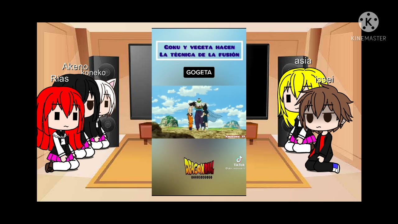 dxd reacciónan a Goku y Vegeta 2/5(Gogeta)