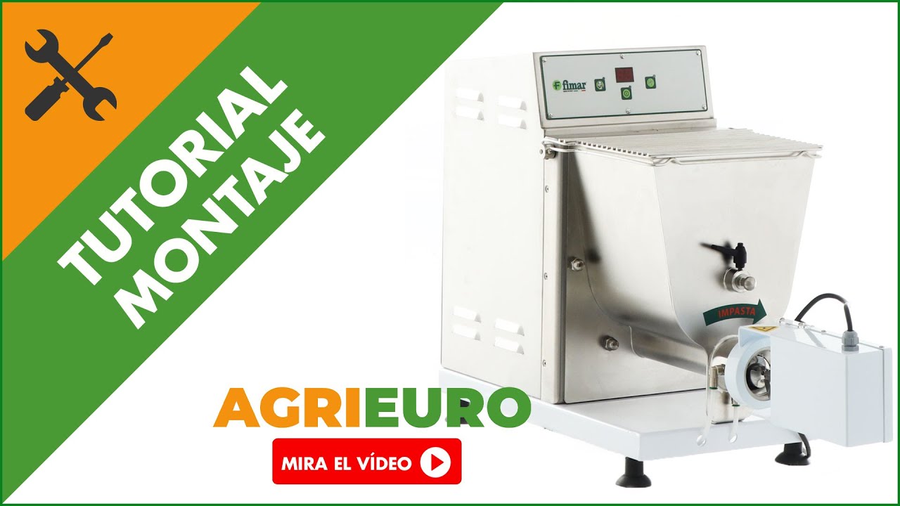 M&aacute;quina de hacer pasta profesional 2 en 1 FIMAR PF40E: montaje