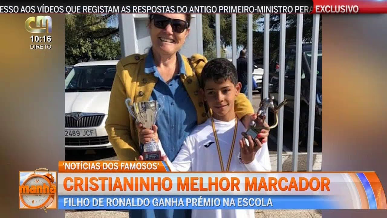 Cristianinho Filho de Cristiano Ronaldo Ganha Prémio de Melhor Marcador na Escola