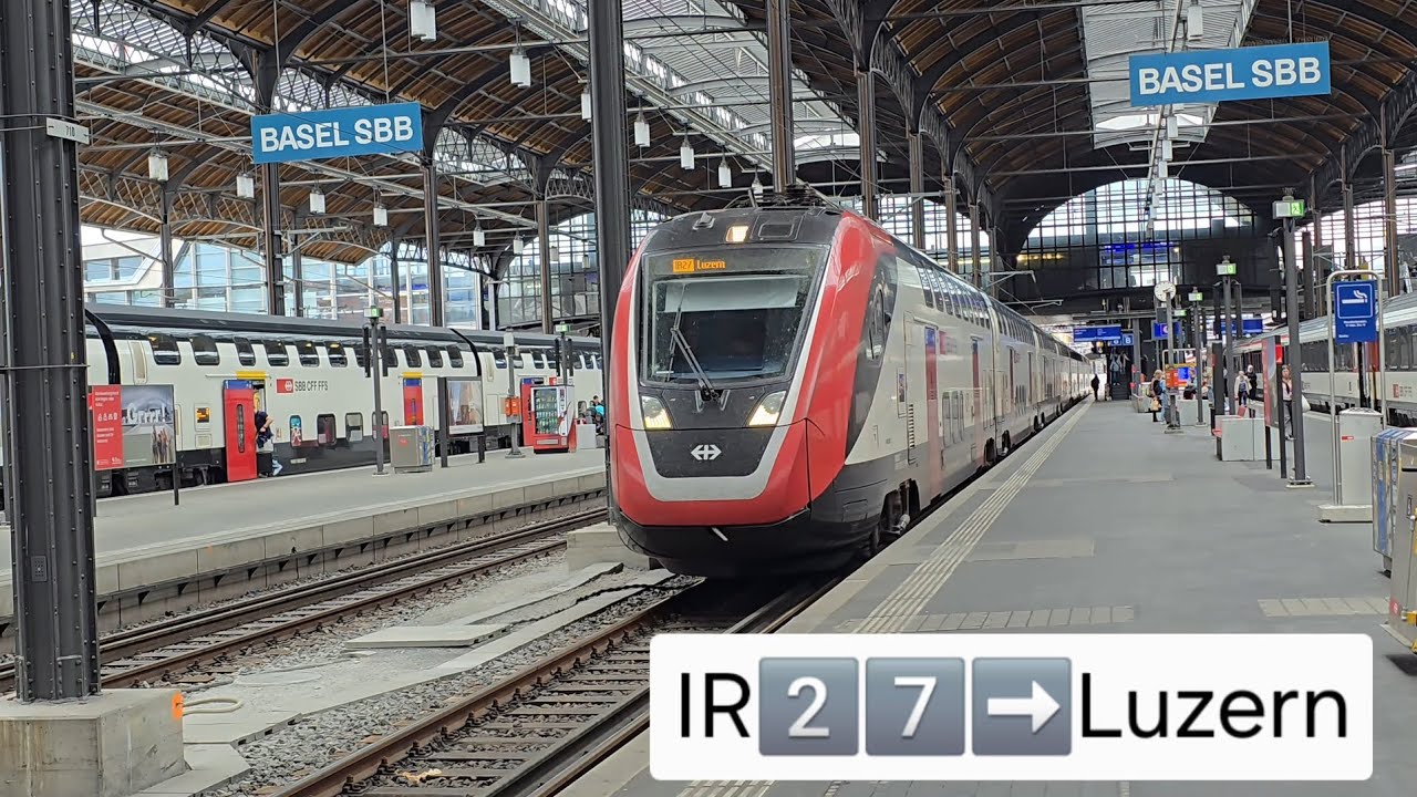 Züge in Bahnhof Basel SBB Schweiz🇨🇭Trains in Basel SBB Switzerland🇨🇭
