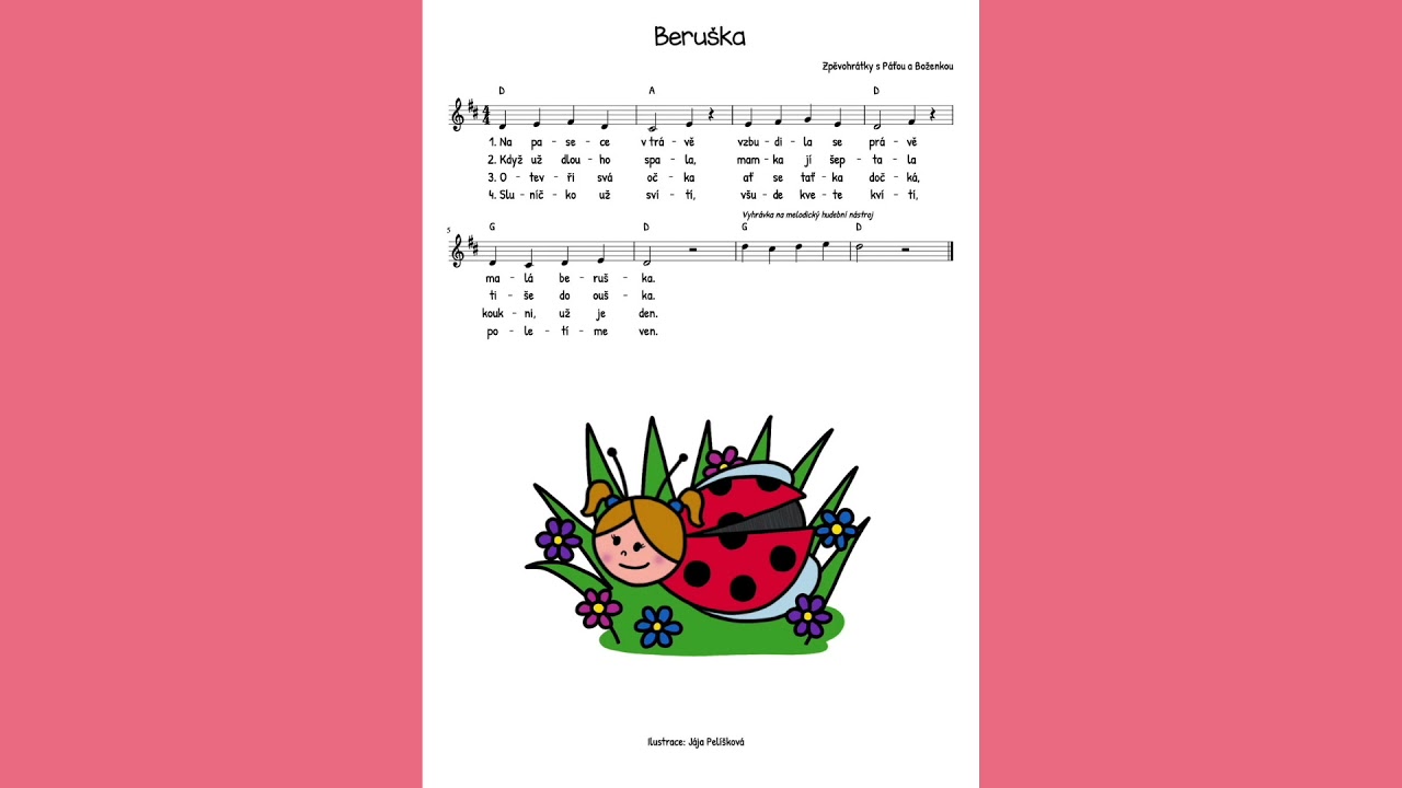 BERUŠKA 🐞 | Písnička pro děti | ZPĚVOHRÁTKY S PÁŤOU A BOŽENKOU