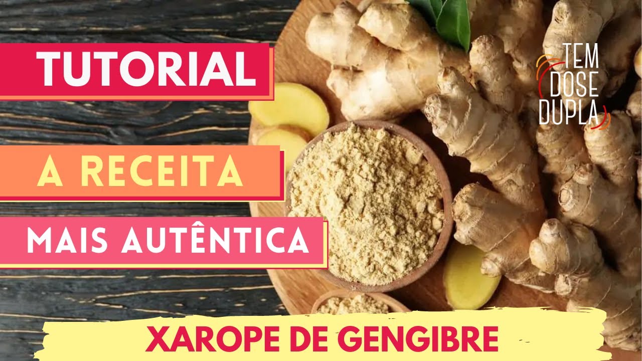 COMO FAZER XAROPE DE GENGIBRE - Tutorial completo