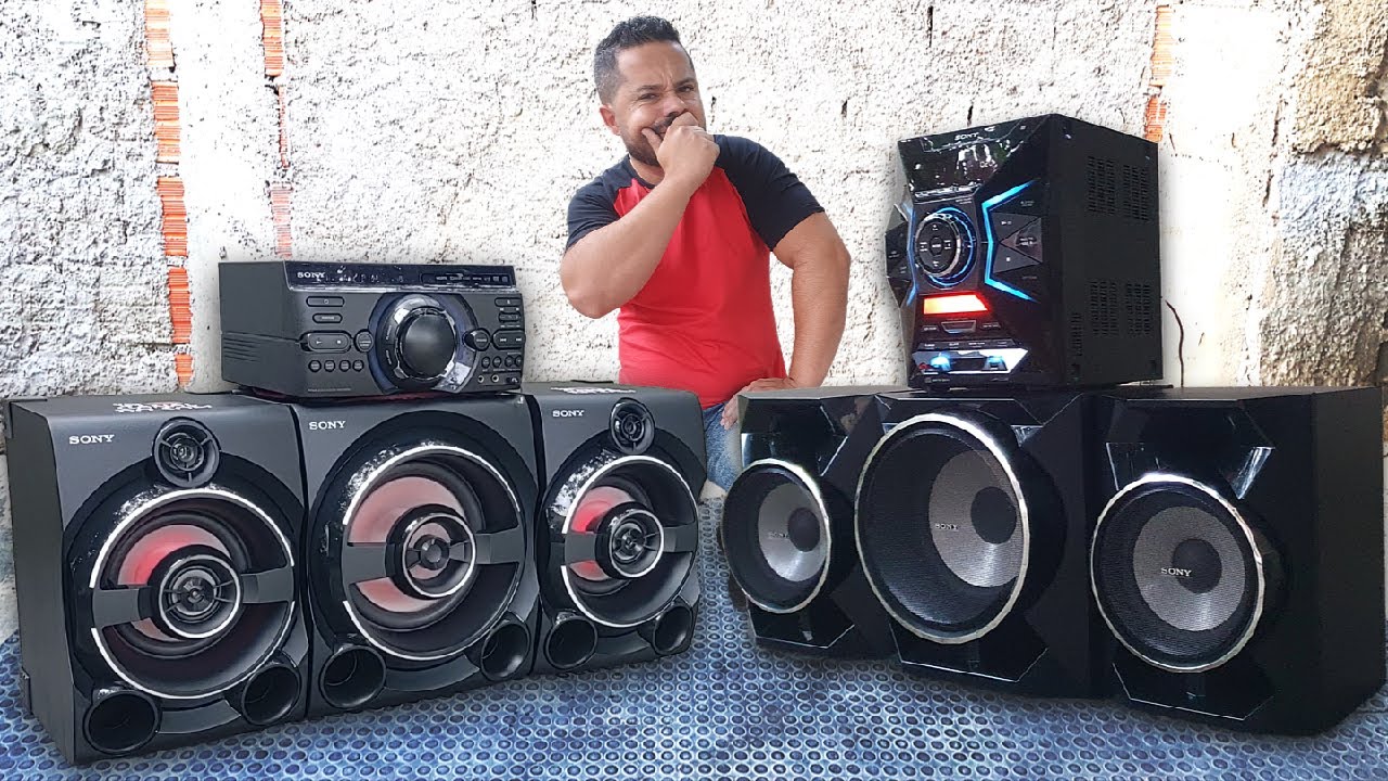 🟢Sony gpx55 Vs. Sony m80d 🟢 Qual Toca Mais Forte No Último Volume Em Área Totalmente Aberta❔❔