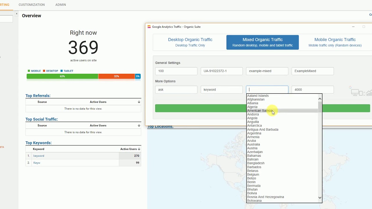 Google Analytics Traffic - Organic Suite