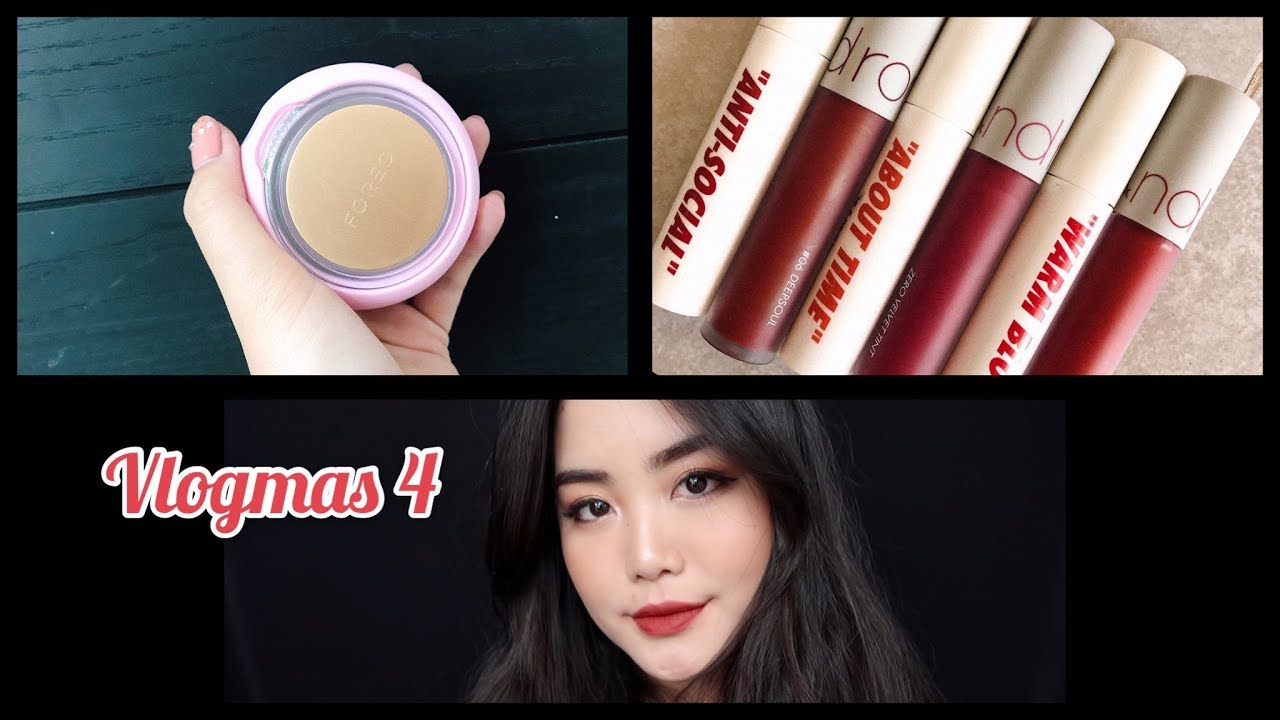 Vlogmas ep.4 - Shooting, dùng thử mặt nạ FOREO 7 triệu... Swatch son CANDYLAB và ROMAND| LAN ANH ♡