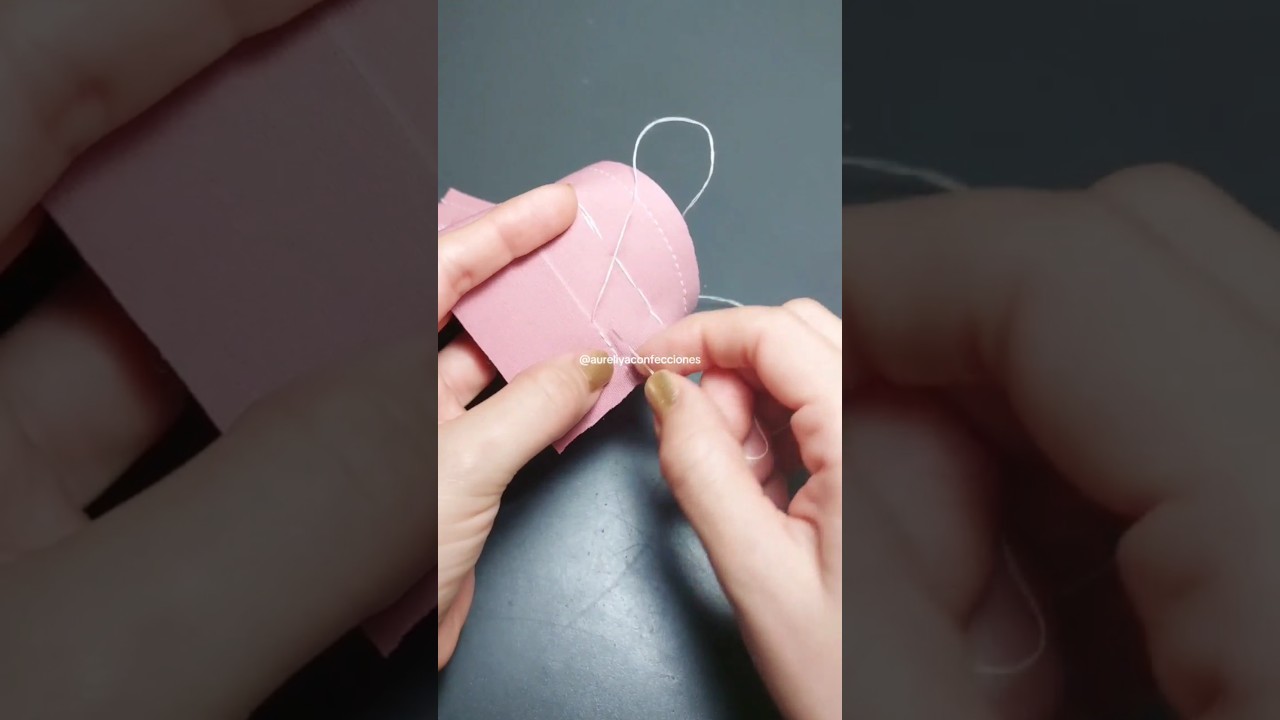 C&oacute;mo #coser a mano punto atr&aacute;s #costuraparainiciantes #aprendeacoser #puntada #costura