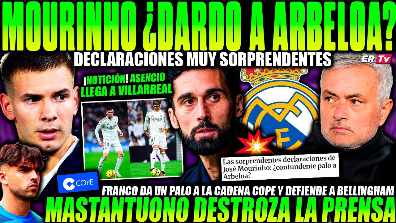 💥 MASTANTUONO REVIENTA la PRENSA ESPAÑOLA y DEFIENDE a BELLINGHAM - MOURINHO ¿LO DICE por ARBELOA?