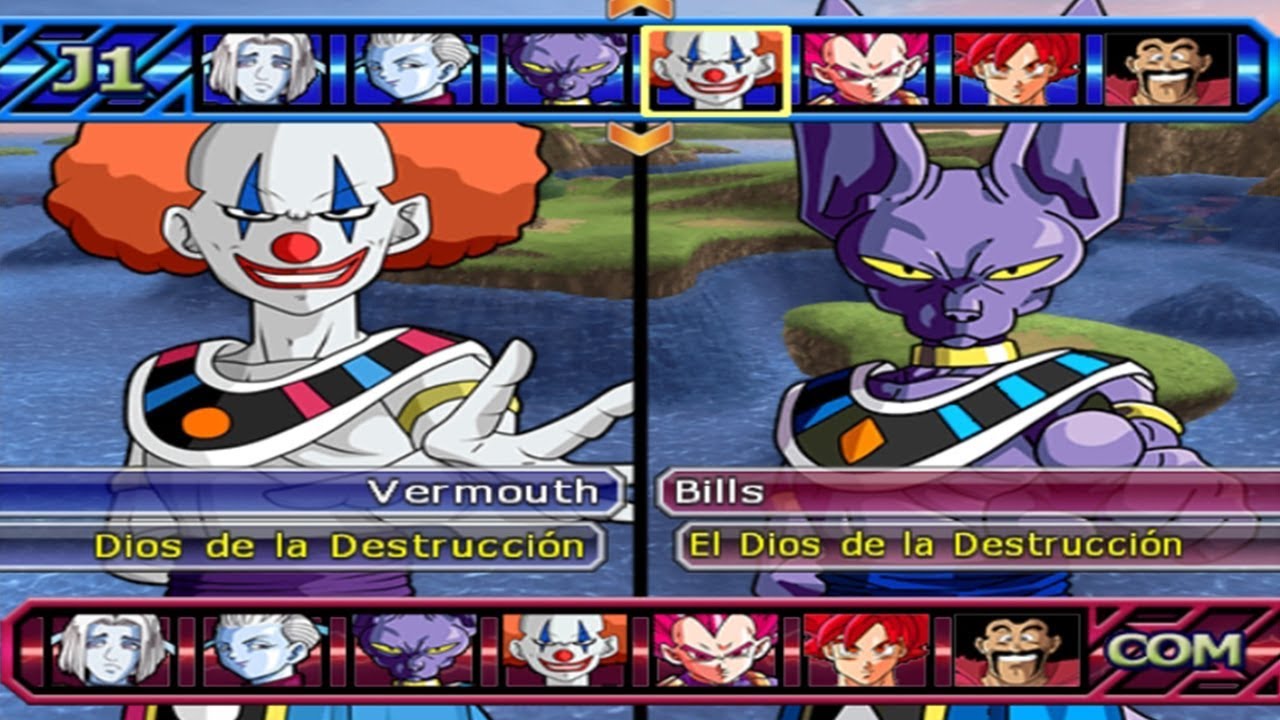 Dragon Ball Z Budokai Tenkaichi 3 - Vermouth (Payaso) Vs Bills,Whis, Jiren MOD PS2