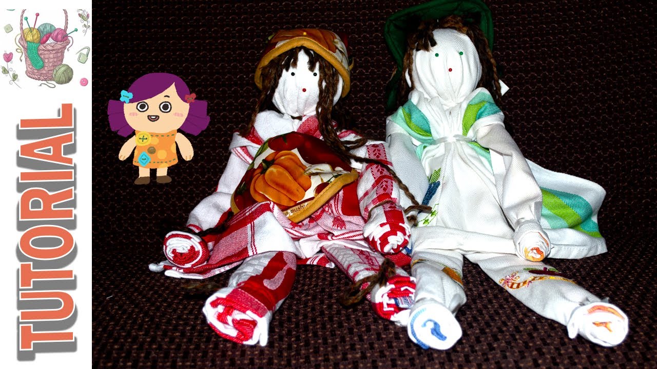 BAMBOLA CANOVACCI TUTORIAL - Tutorial per realizzare una bambola con canovacci. Simpatica idea!