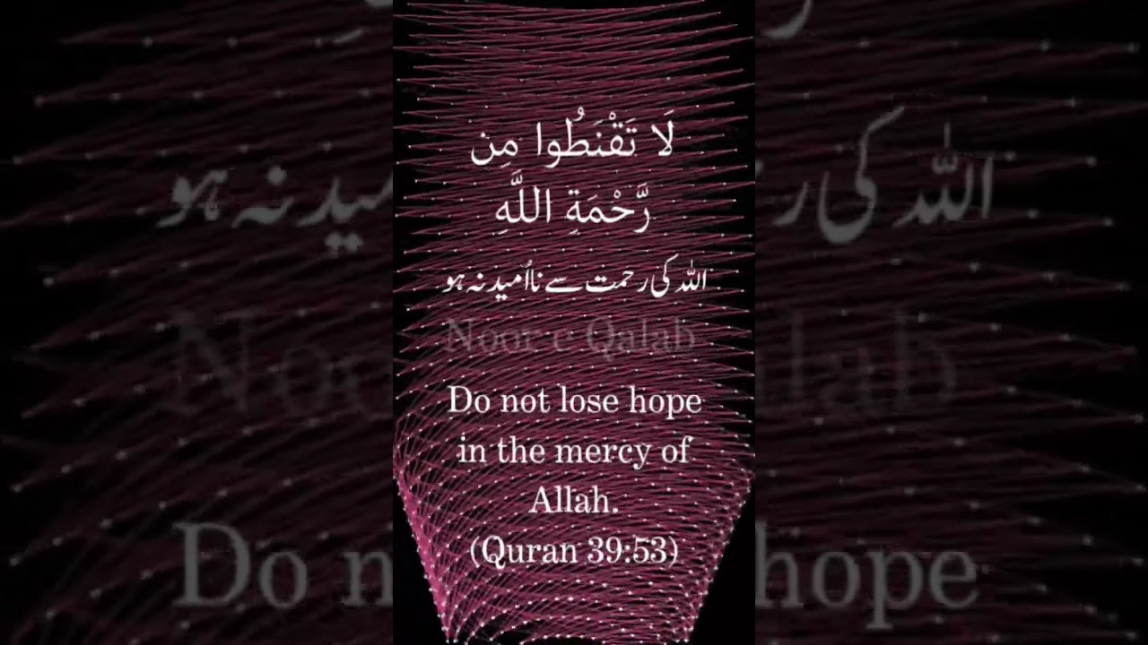 Allah Se Na-Umeed Na Ho 🤍 | Quran Reminder