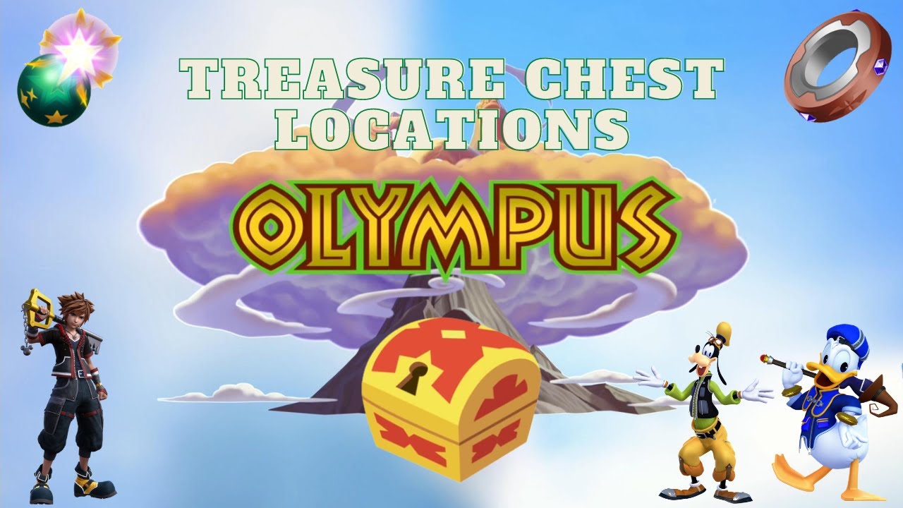Kingdom Hearts 3 - Treasure Chest Locations - Olympus Coliseum - With Timeline