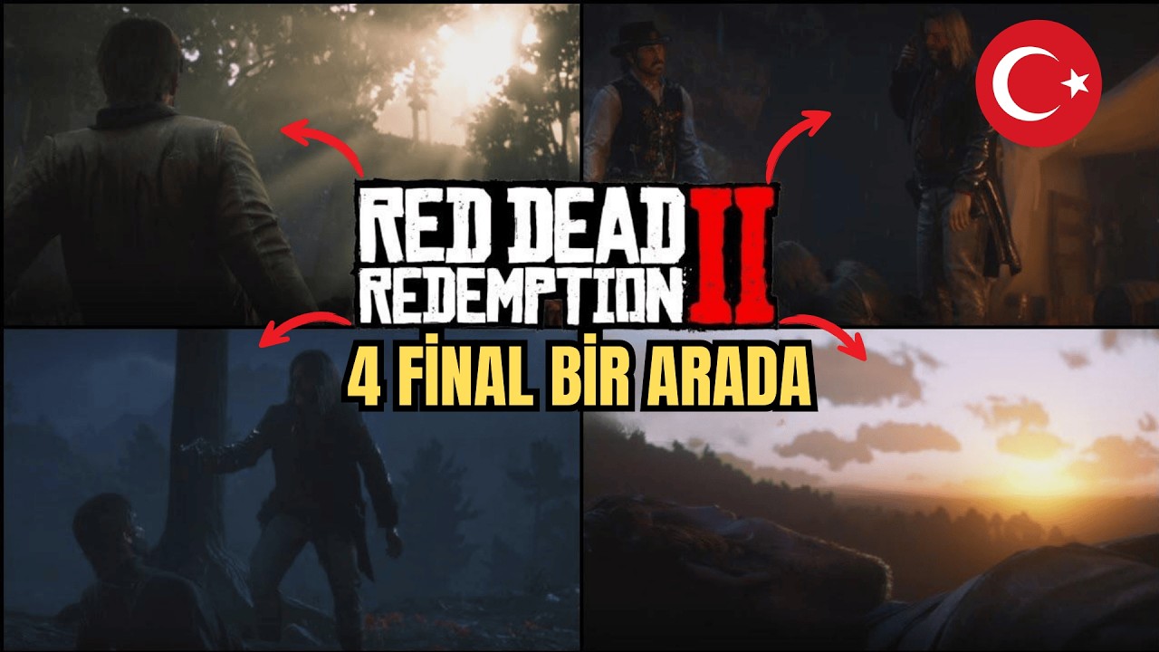 RDR 2 TÜM FİNALLER | 4 FİNAL BİR ARADA
