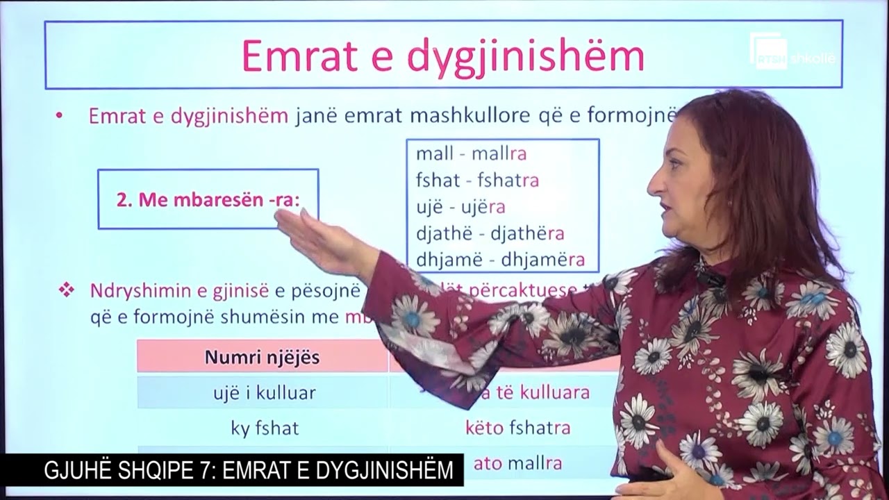 Emrat e dygjinishëm| Gjuhë shqipe 7