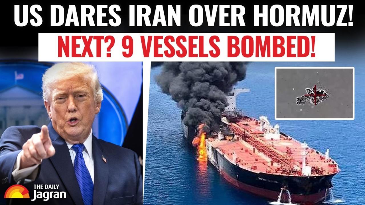 'NINE VESSELS BOMBED..': First Trump Warned Iran Over Hormuz, Then Boom! |Blitz Erupts Over Hormuz