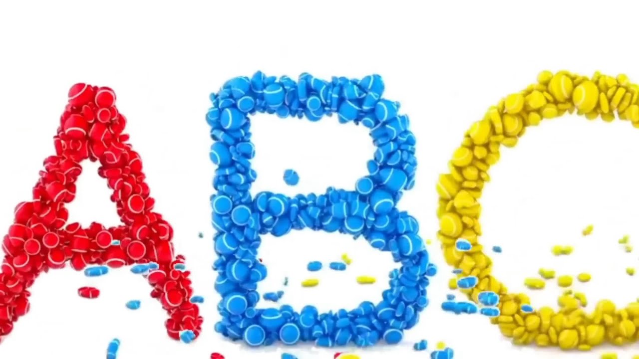 Learn ABC's with 3D Colorful Candies Logo Sponsored By Gamavision Csupo