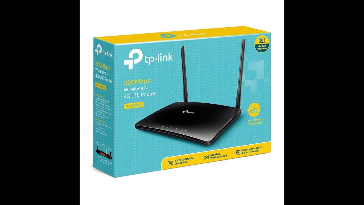 TpLink Mr6400 4G router Unboxing