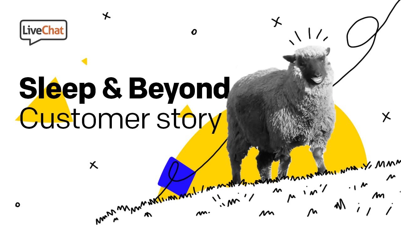 Watch this sheep selling a good night sleep with LiveChat I Sleep & Beyond story