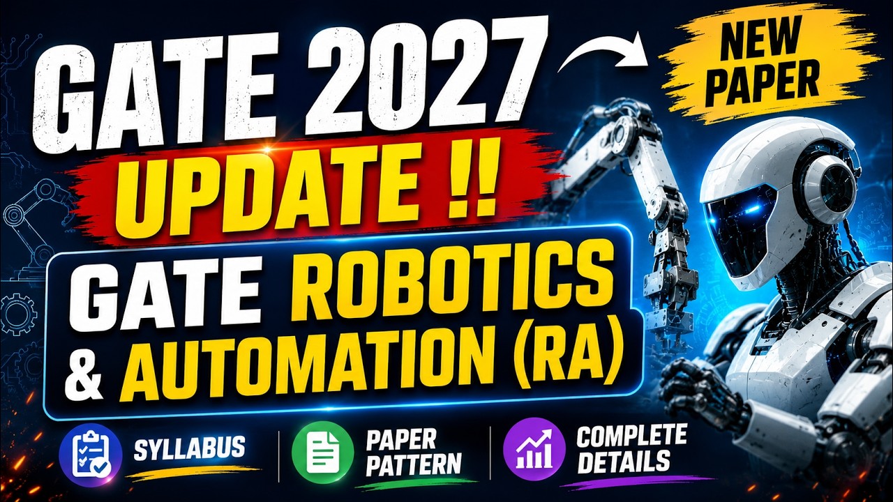 GATE 2027 Робототехника и автоматизация (RA): учебная программа, структура экзамена и распределен...