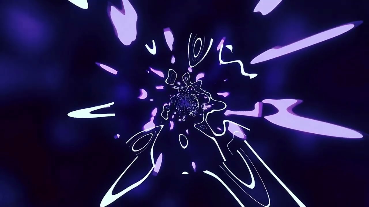 LOOP NEON LILAS Fundo Abstrato Reverse Protetor de Tela de TV