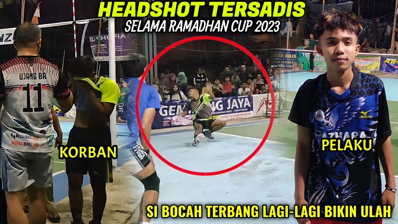Bocah Penerus YUDI KENDIL,Si Anak Terbang,Headshot Libero Sampai Ngajungkel, Lgs Di Sawer Penonton😱