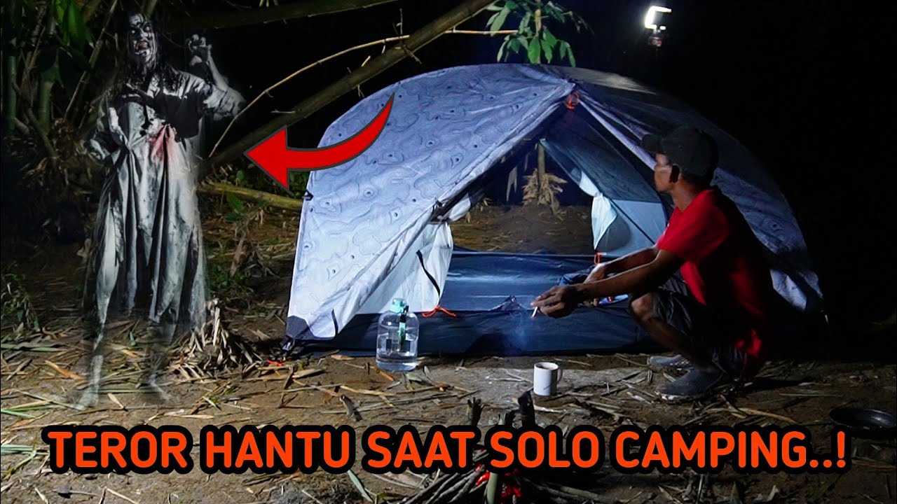 HOROR‼️HANTU TURUN DARI ATAS TEREKAM JELAS SAAT SOLO CAMPING