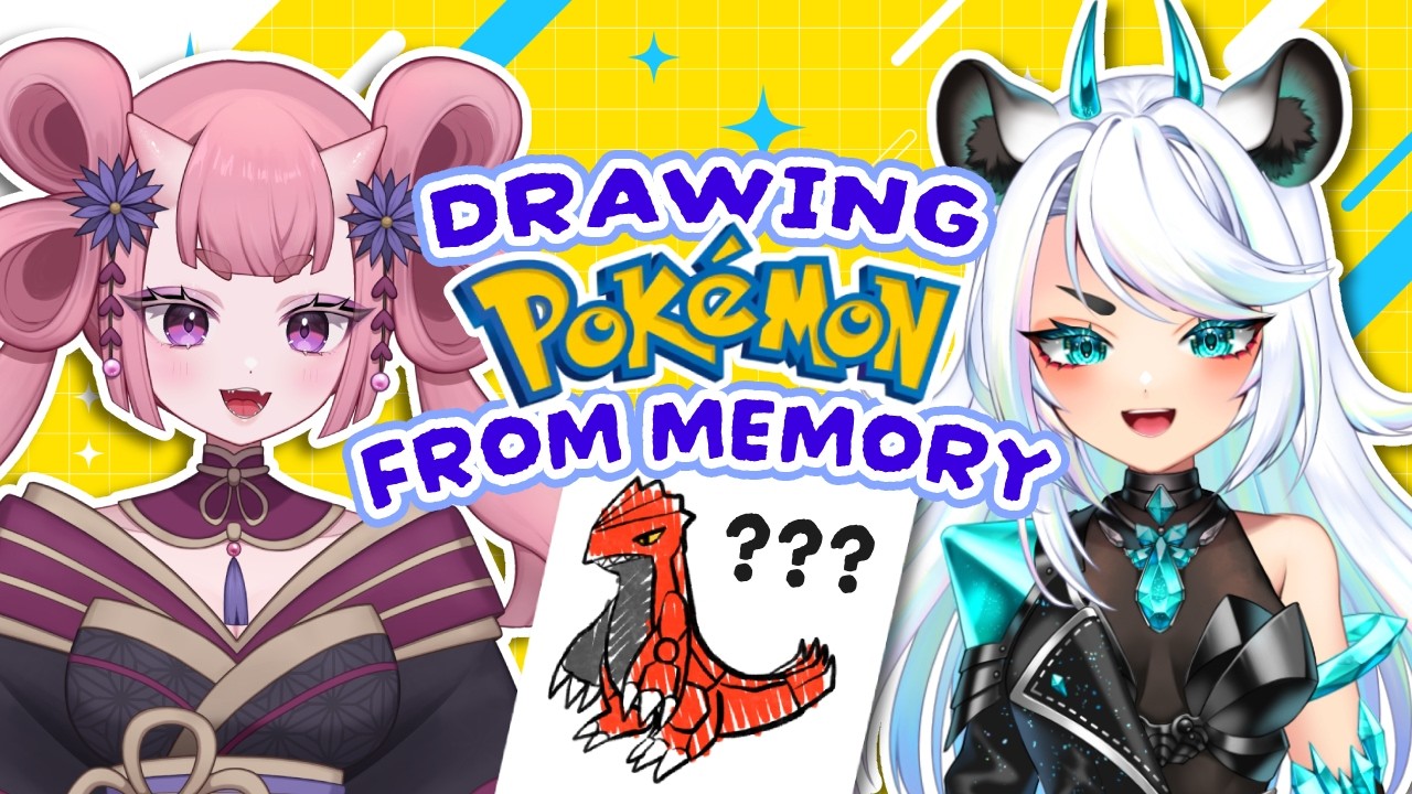 Drawing Pokémon from memory with @KijoriKonno !