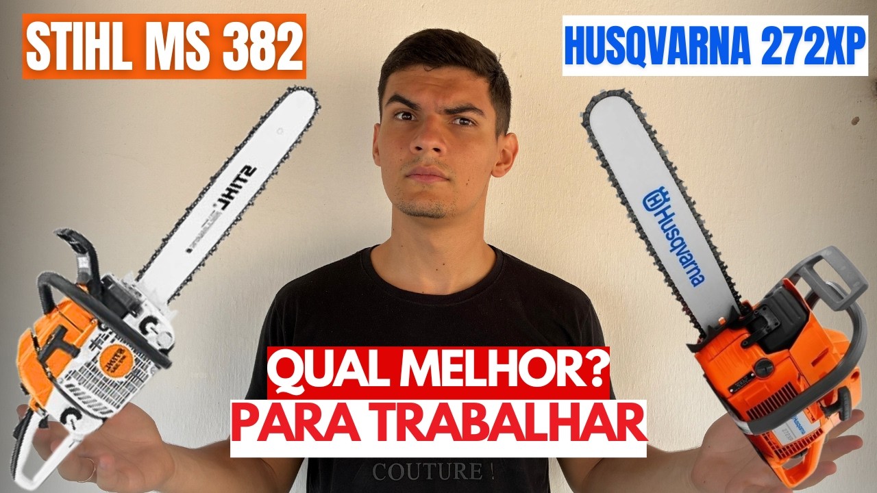 Qual MELHOR Para TRABALHAR? Stihl MS 382 vs Husqvarna 272 XP | Veja antes de Comprar!