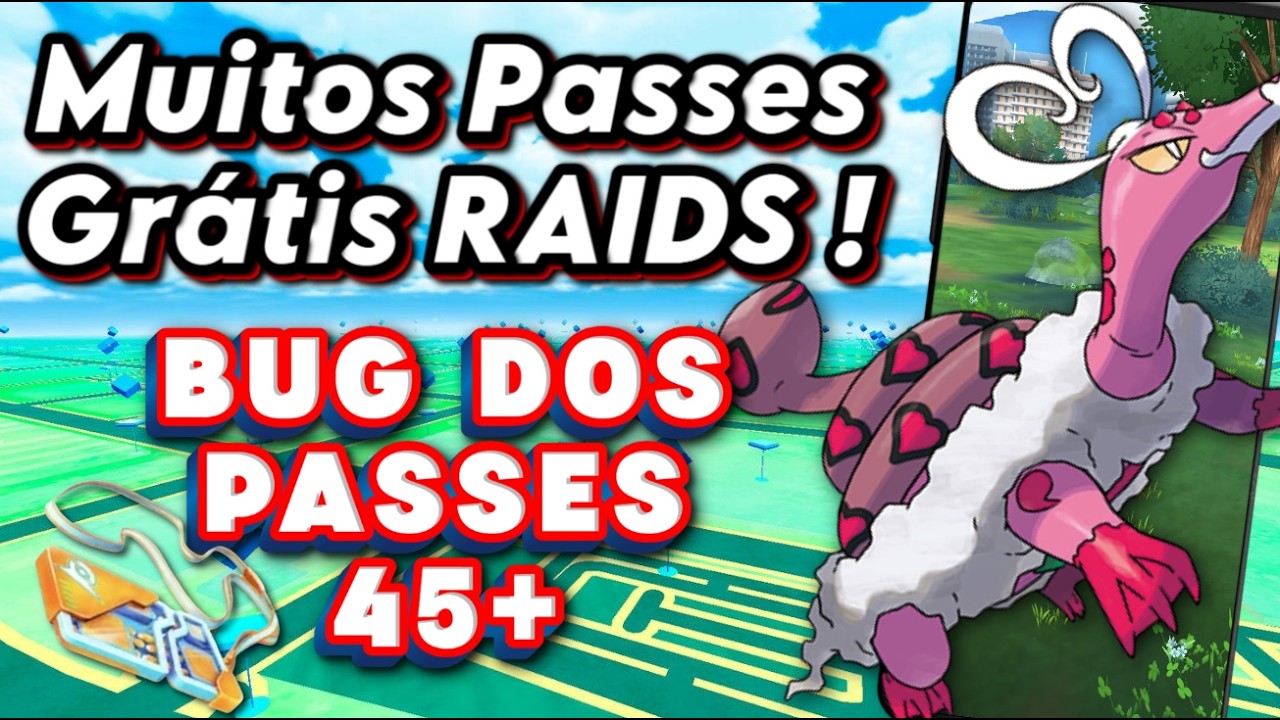 VAI COMEÇAR ! BUG Dos PASSES 45+ MUITOS PASSES GRÁTIS De RAID Pokémon GO FAKEGPS TELEPORT SEM BAN