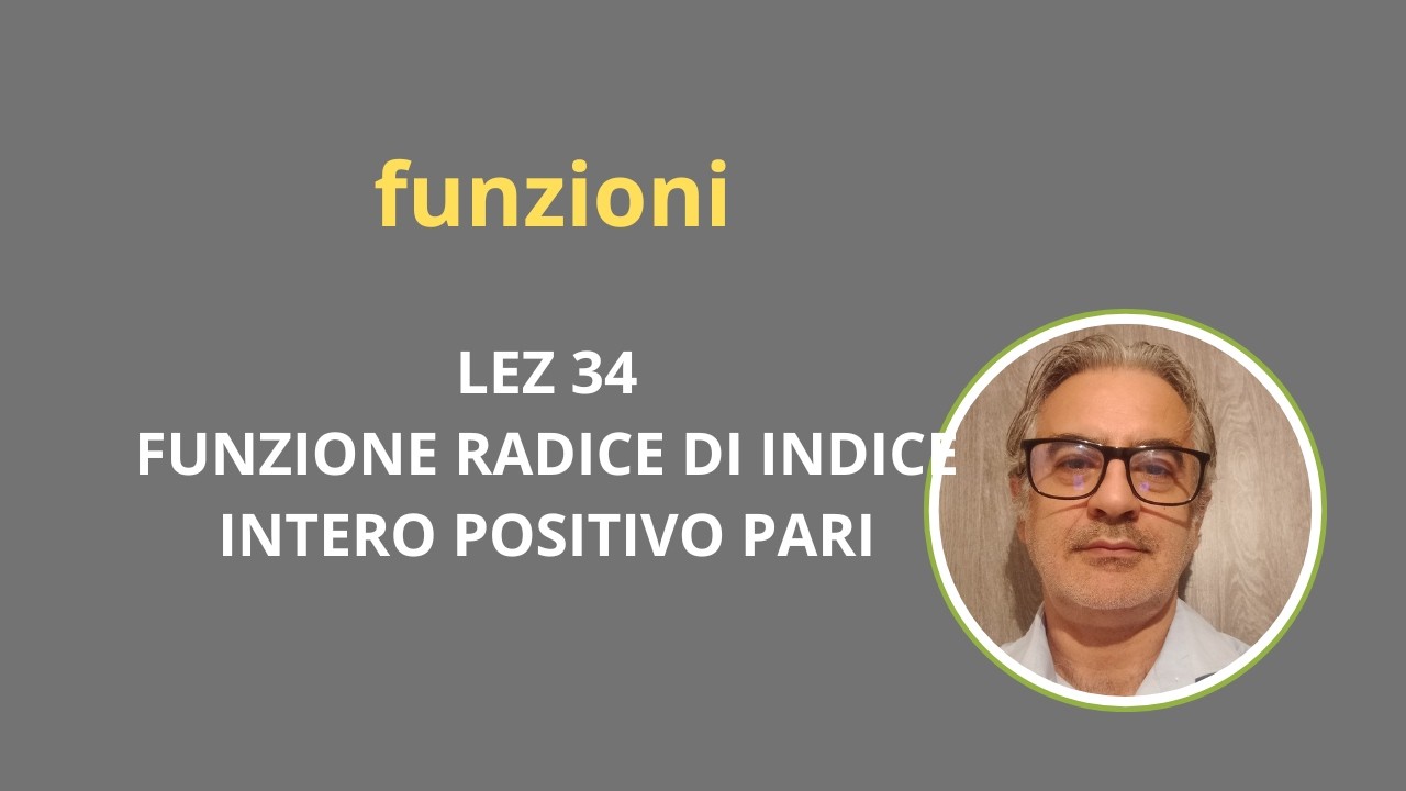 funzione radice di indice pari