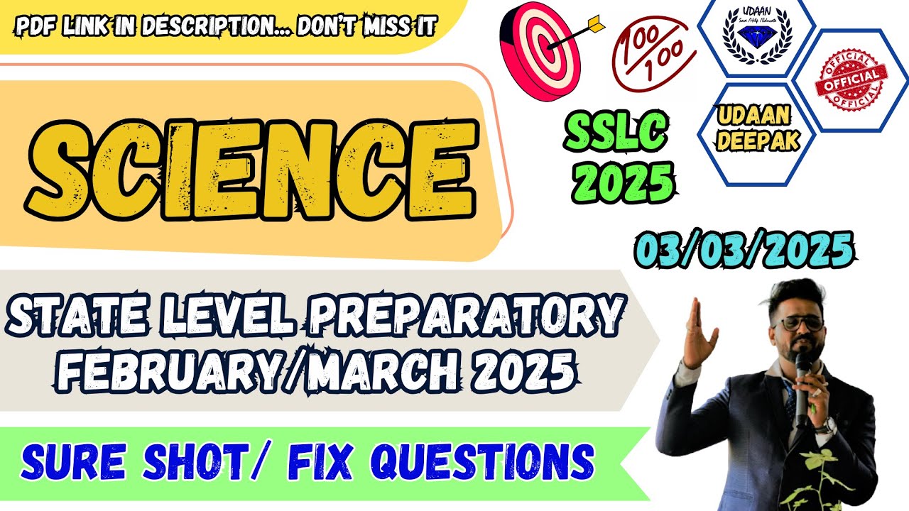 10th SSLC 2025 SCIENCE KSEAB SURE SHOT AND IMPORTANT QUESTIONS FOR STATE PREPARATORY