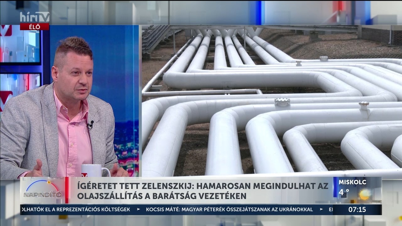 Ígéretet tett Zelenszkij: hamarosan megindulhat az olajszállítás a Barátság vezetéken - HírTV