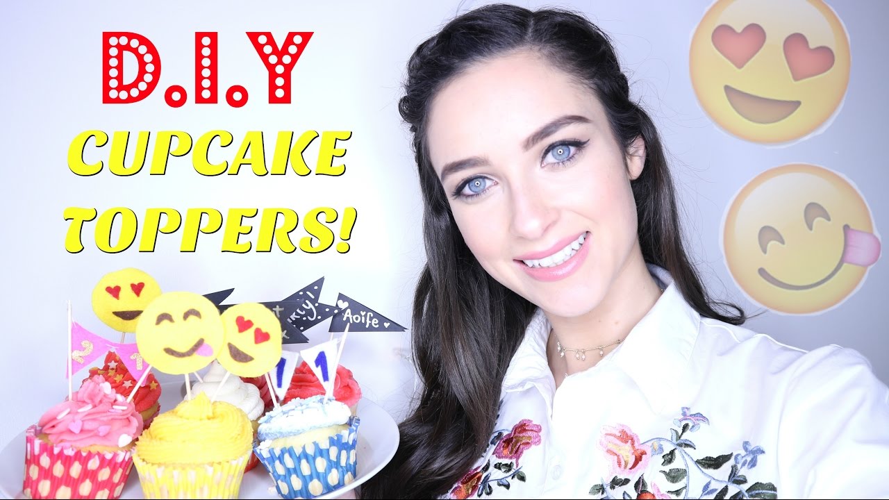 DIY Cupcake Toppers | How to Tutorial | Baking Craft |